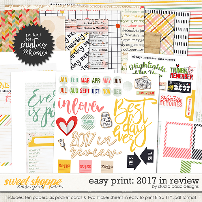 Easy Print: 2017 In Review by Studio Basic Easy Print: 2017 In Review by Studio Basic