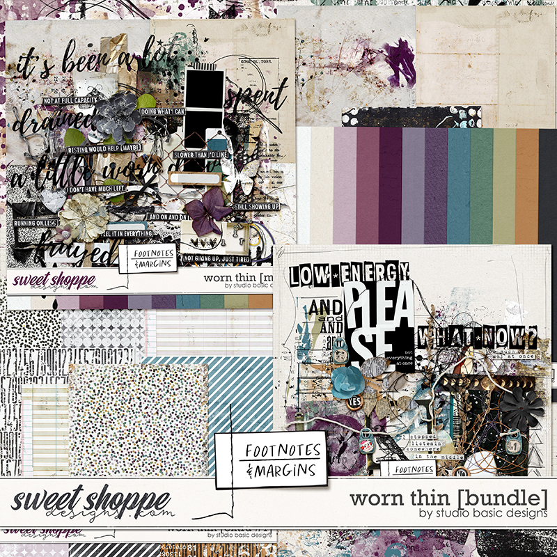 Footnotes & Margins: Worn Thin [bundle] by Studio Basic
