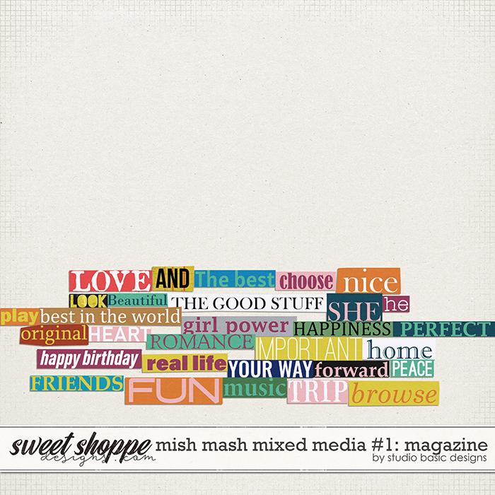 Mish Mash Mixed Media #1 Magazine by Studio Basic