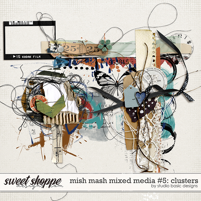 Mish Mash Mixed Media #5 Clusters by Studio Basic