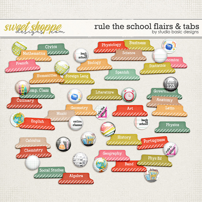 Rule The School Flairs & Tabs by Studio Basic