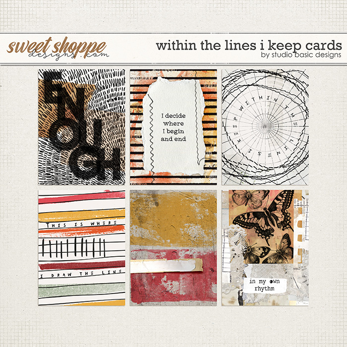 Within The Lines I Keep Cards by Studio Basic 