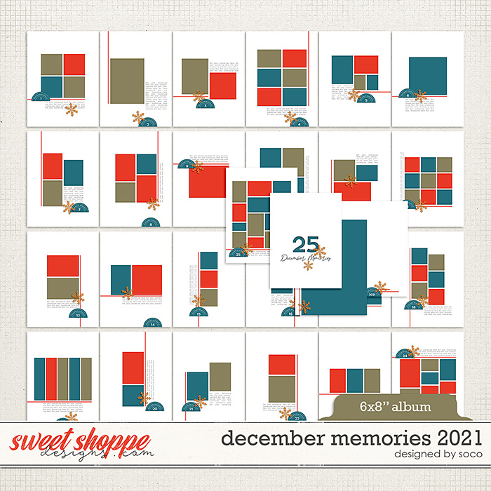 December Memories 2021: 6x8 Template Album | Designed by Soco