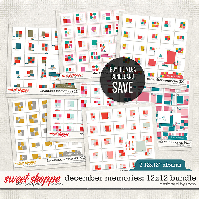 December Memories: 12x12 Bundle | Designed by Soco