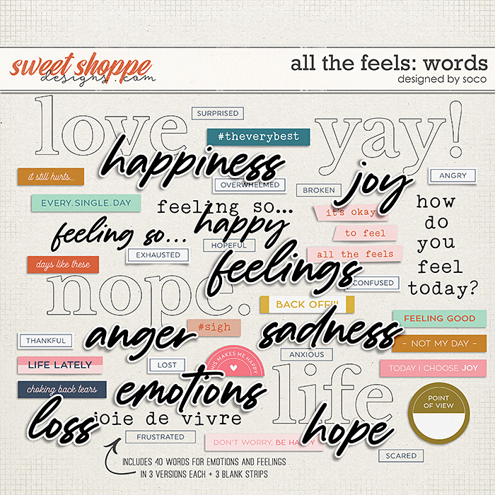  All The Feels: Words | Designed by Soco