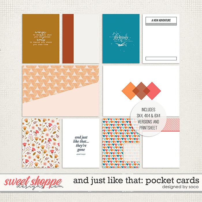 And Just Like That: Pocket Cards | Designed by Soco