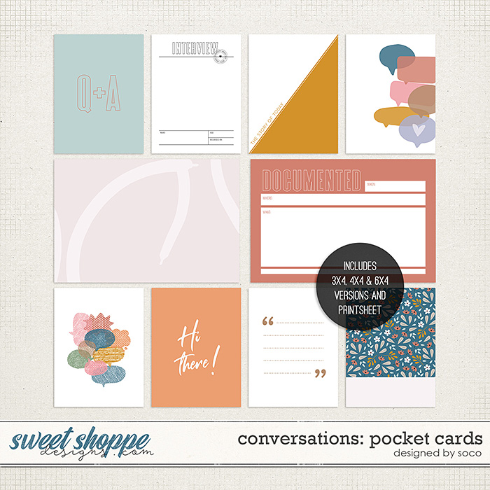 Conversations: Pocket Cards | Designed by Soco