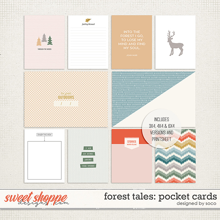 Forest Tales: Pocket Cards | Designed by Soco