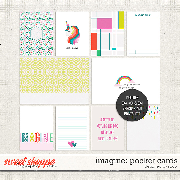 Imagine: Pocket Cards | Designed by Soco