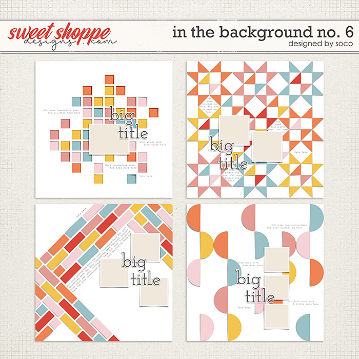 In The Background No. 6 | Designed by Soco