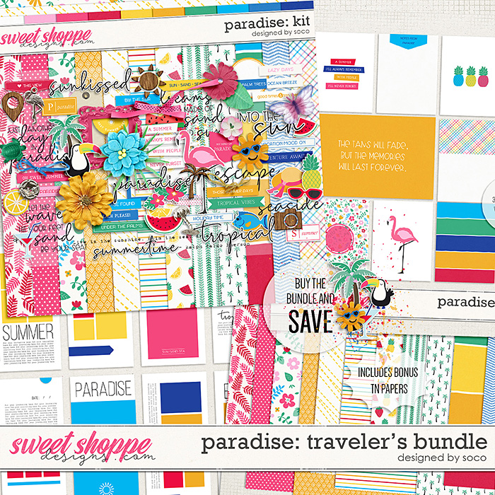 Paradise: Traveler's Bundle | Designed by Soco