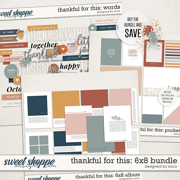 Thankful For This: 6x8 Bundle | Designed by Soco