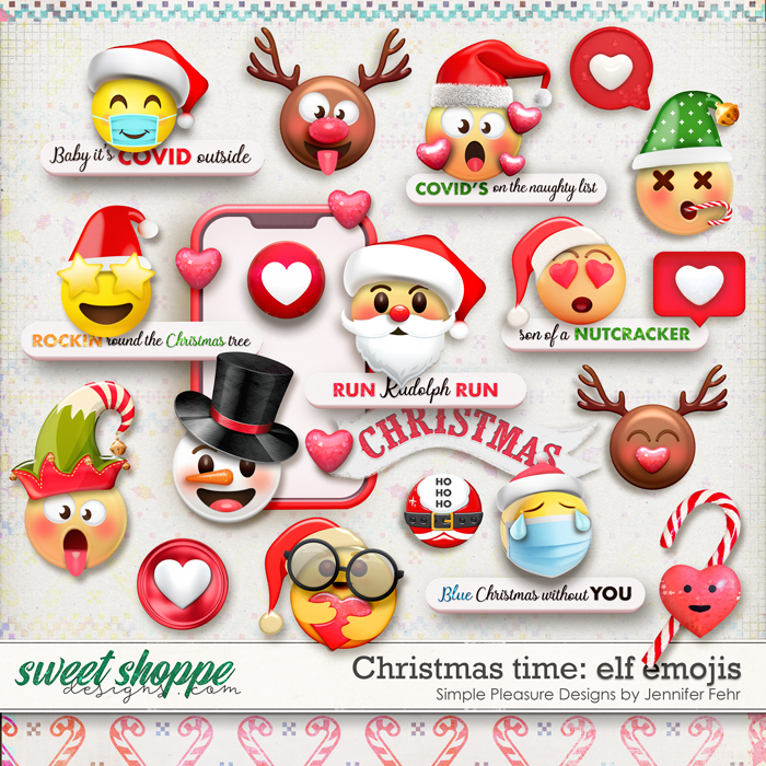 Christmas time | elf emoji fun: simple pleasure designs by jennifer fehr