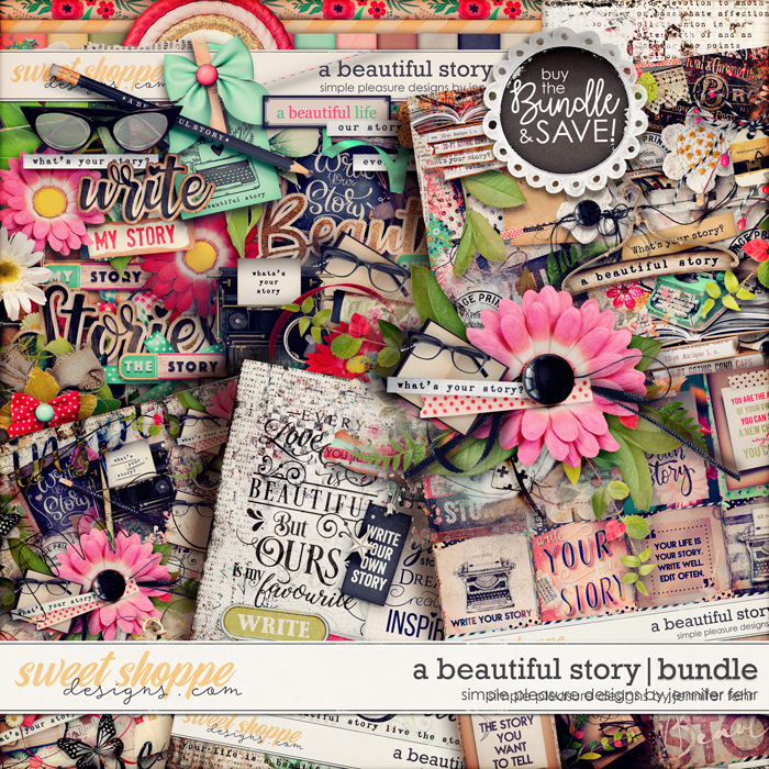 a beautiful story bundle: simple pleasure designs by jennifer fehr 