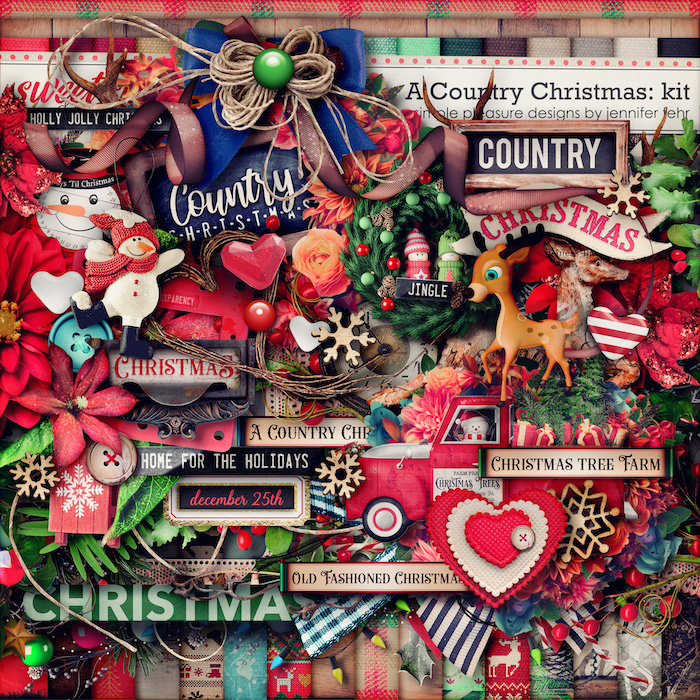 Rustic Christmas Scrapbook Bundle