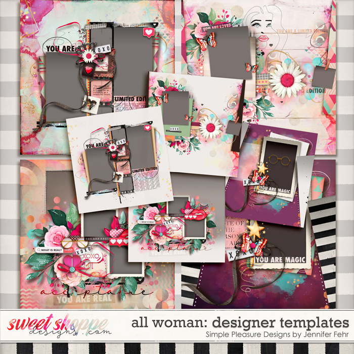 all woman designer templates: simple pleasure designs by jennifer fehr