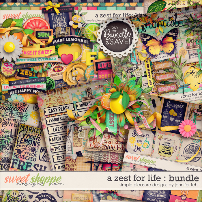 a zest for life bundle: simple pleasure designs by jennifer fehr  