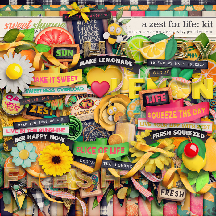 a zest for life kit: simple pleasure designs by jennifer fehr 