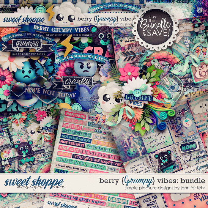 berry {grumpy} vibes bundle: simple pleasure designs by jennifer fehr