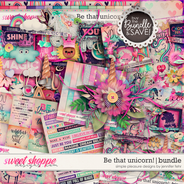 Be that unicorn! bundle: simple pleasure designs by jennifer fehr 