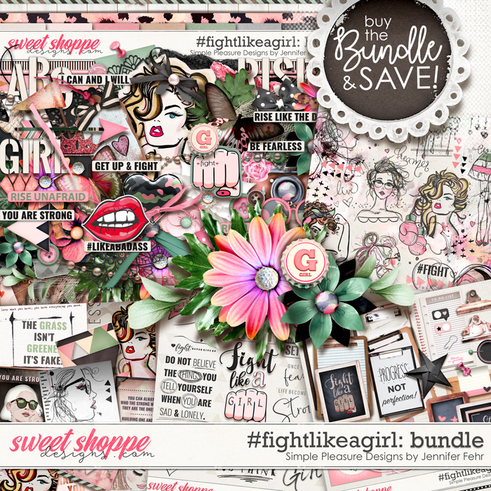 #fightlikeagirl bundle: simple pleasure designs by Jennifer Fehr