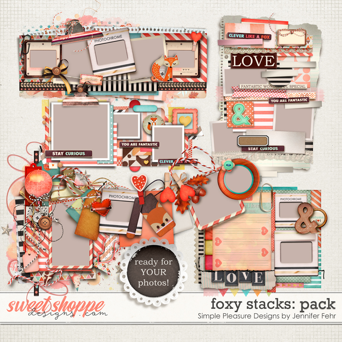 clever like a fox - foxy stacks pack: simple pleasure designs by jennifer fehr