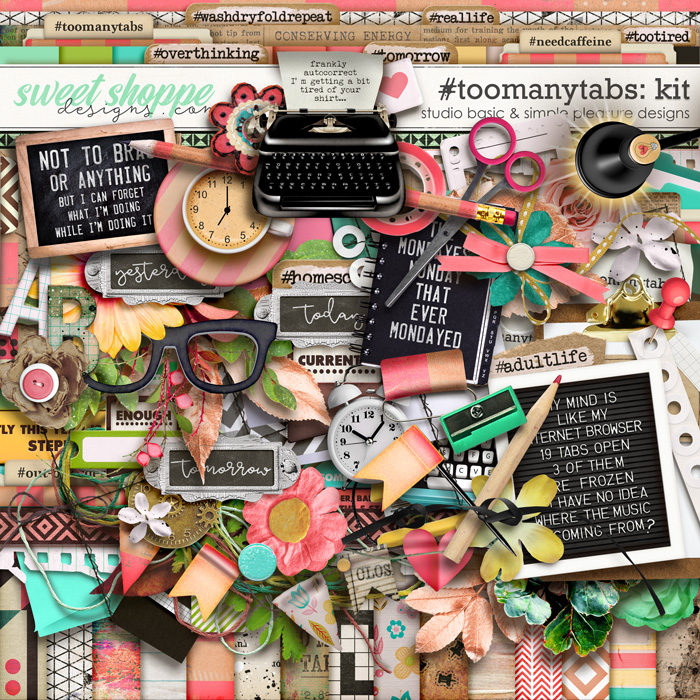 #toomanytabs Kit by Simple Pleasure Designs and Studio Basic