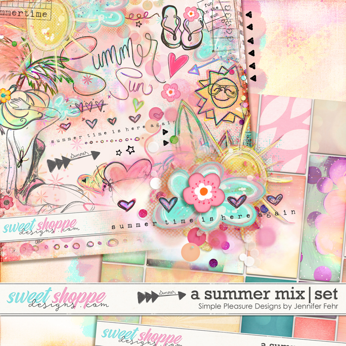 a summer mix artsy set: simple pleasure designs by jennifer fehr