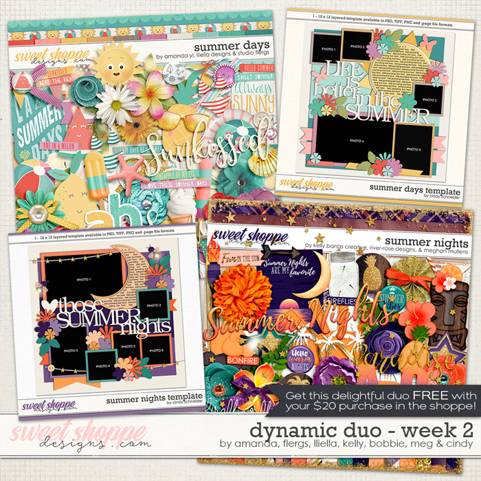 *FREE with your $20 Purchase* Dynamic Duo #2 by Amanda, Lliella, Flergs, Kelly, Bobbie, Meg & Cindy