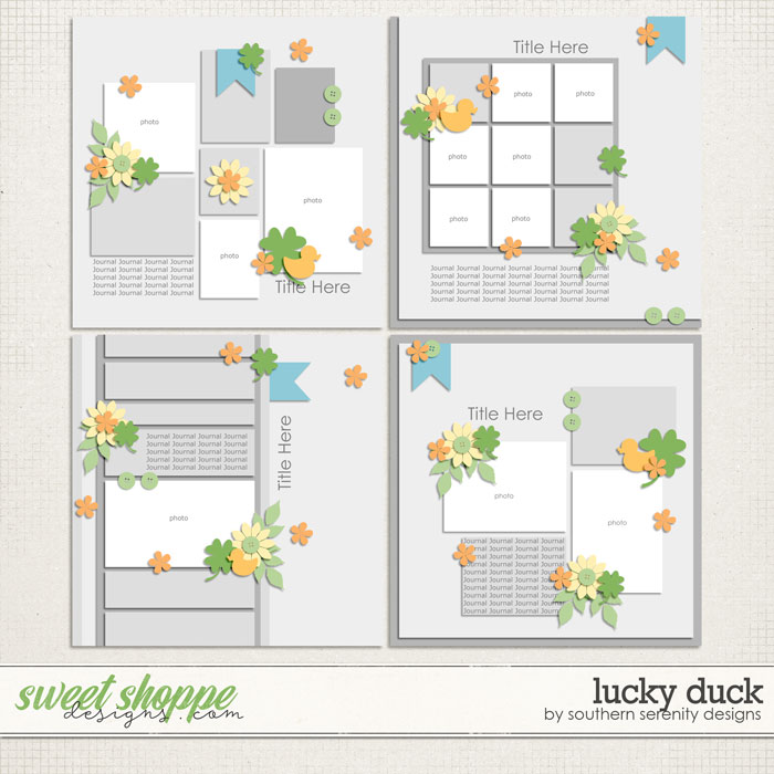 Lucky Duck Layout Templates by Southern Serenity Designs