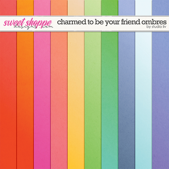 Charmed To Be Your Friend Ombre Papers by Studio Liv
