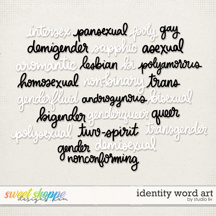 Identity Word Art by Studio Liv