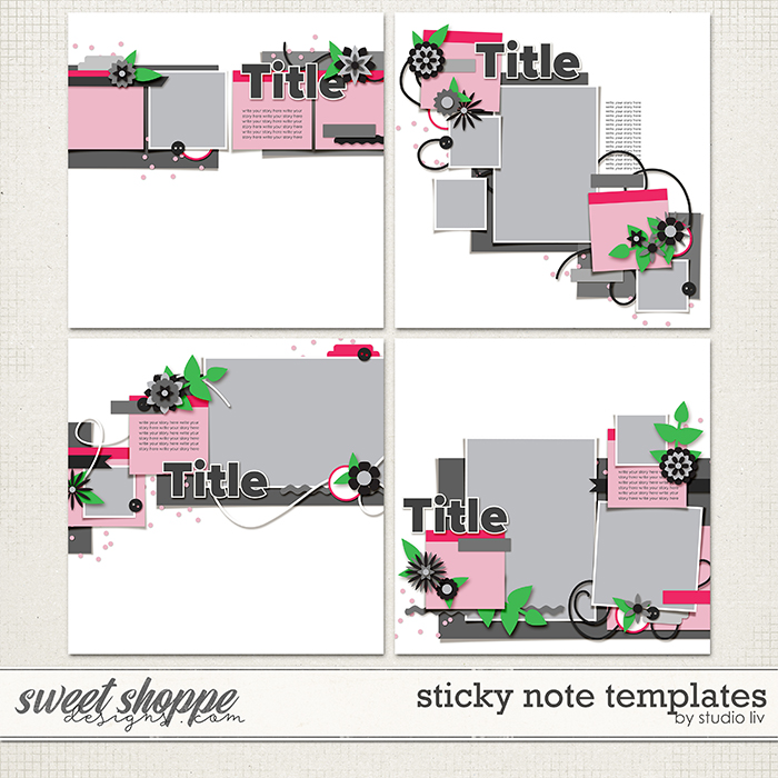 Sticky Note Templates by Studio Liv