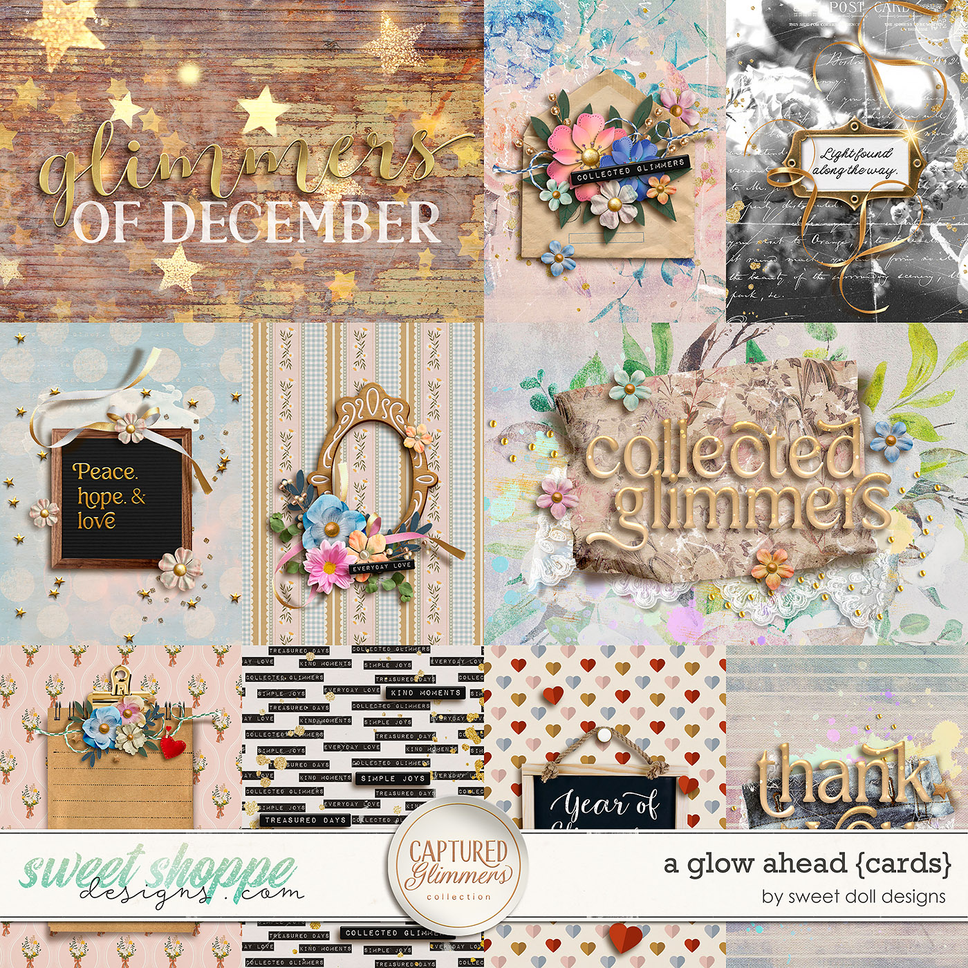 Captured Glimmers: A Glow Ahead {cards} by Sweet Doll designs
