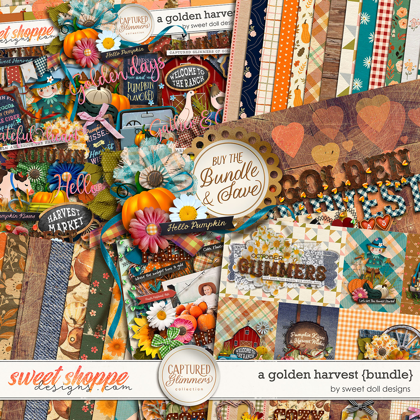 Captured Glimmers: A Golden Harvest {bundle} by Sweet Doll designs