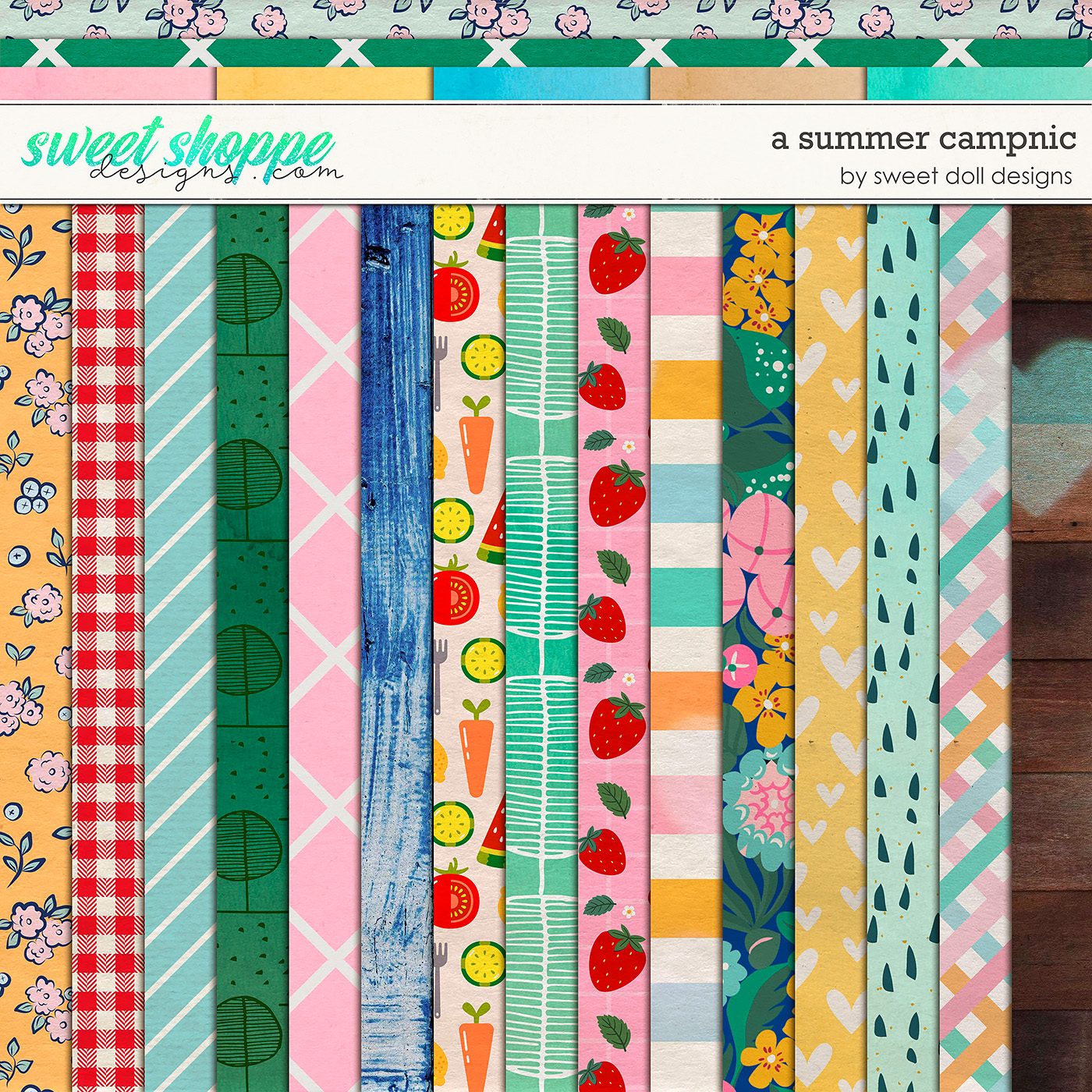 Captured Glimmers: A Summer Campnic Papers by Sweet Doll designs