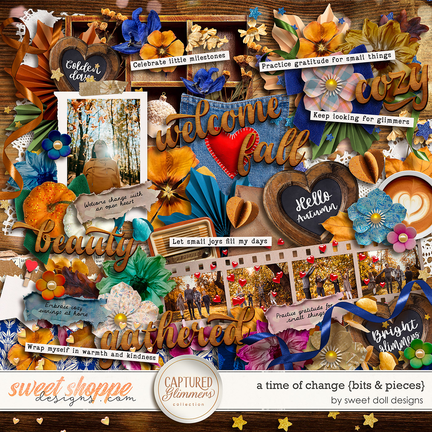 Captured Glimmers: A Time of Change {bits & pieces} by Sweet Doll designs