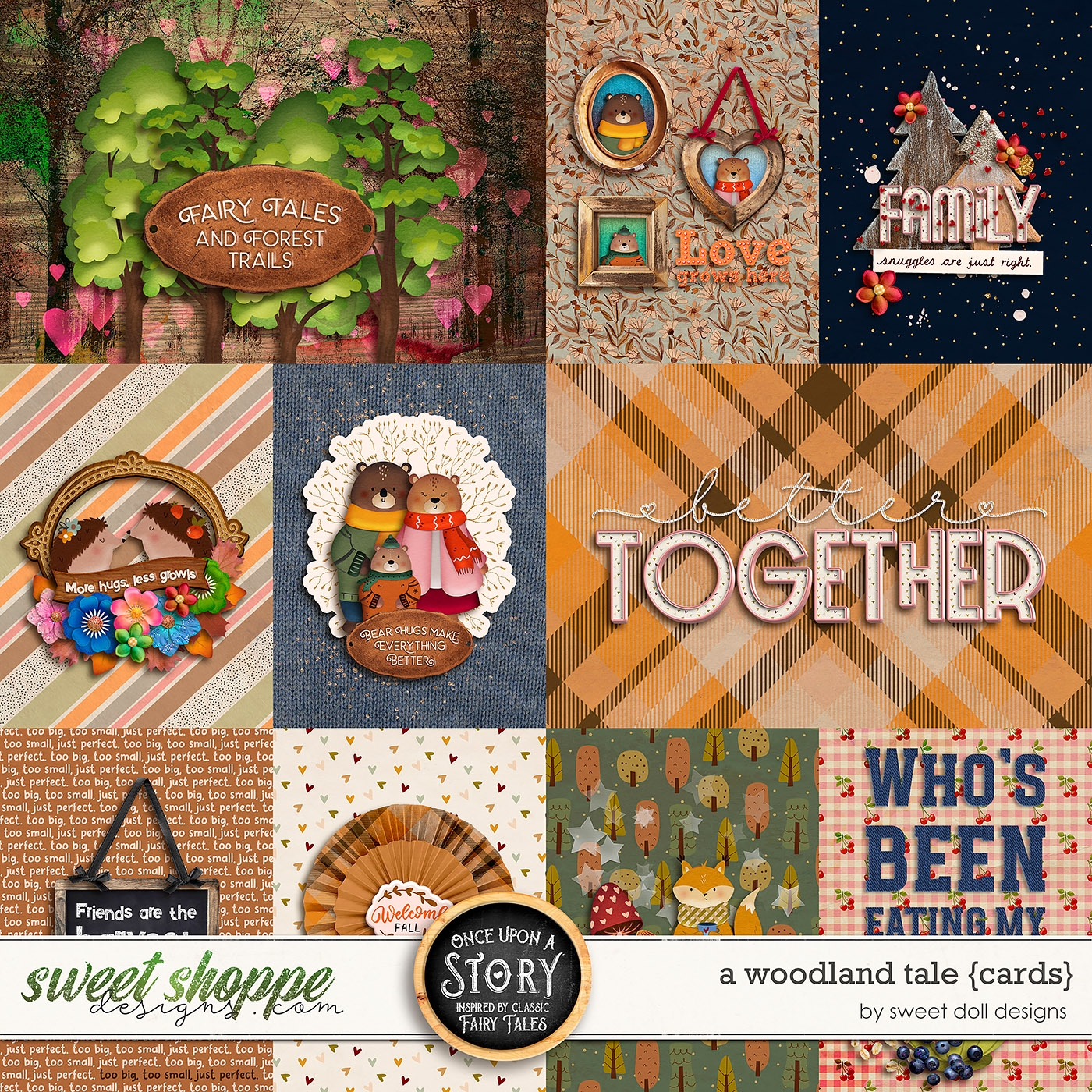 Once Upon a Story: A Woodland Tales {cards} by Sweet Doll designs