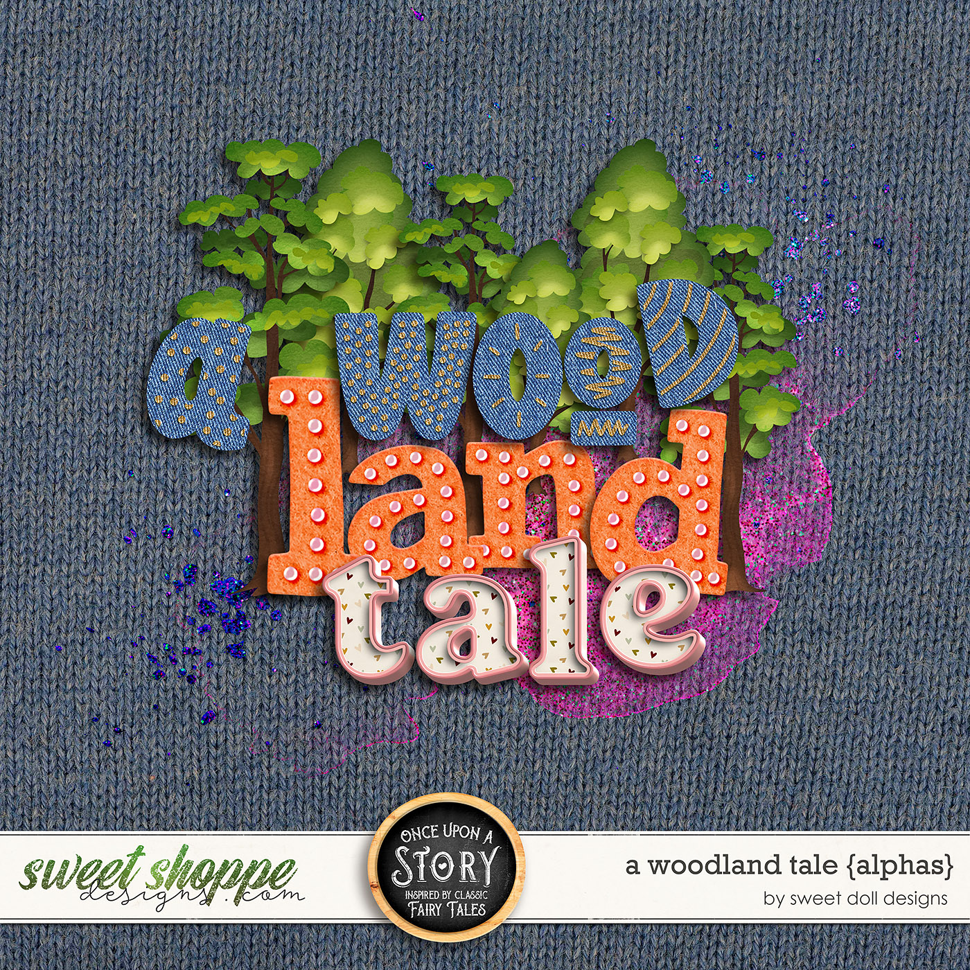 Once Upon a Story: A Woodland Tales {alphas} by Sweet Doll designs