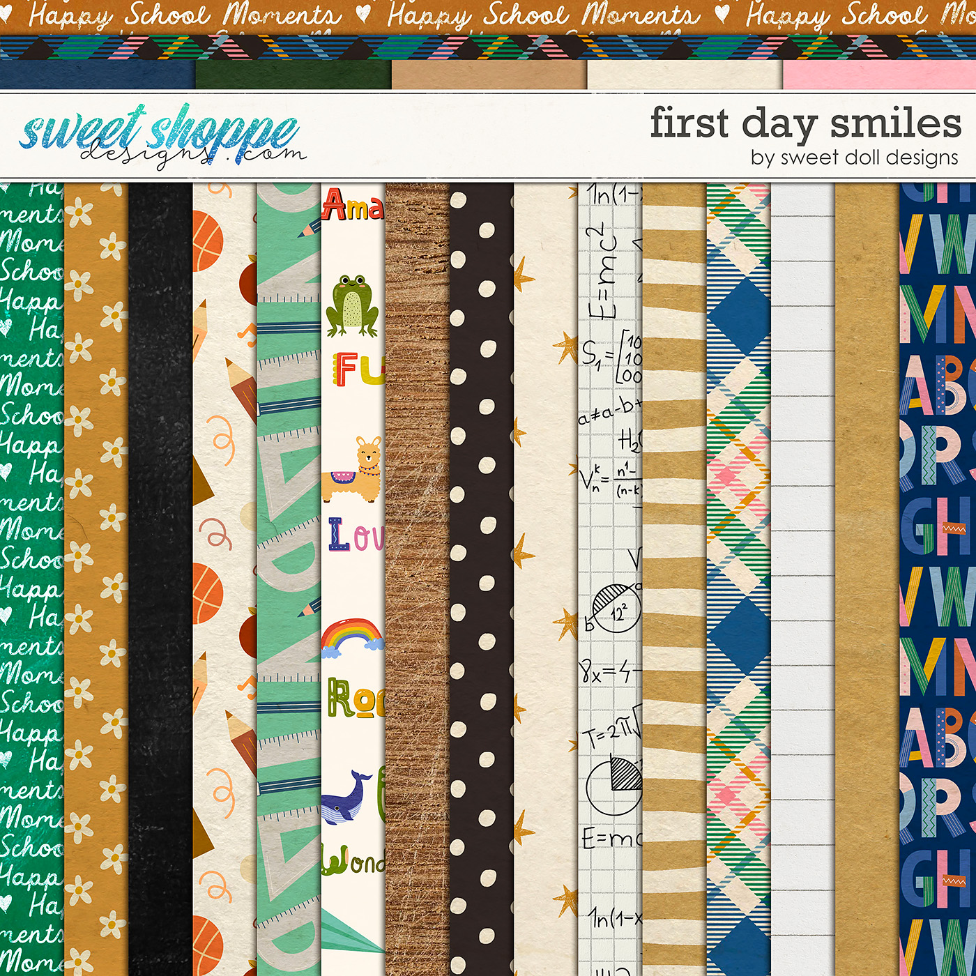 First Day Smiles Papers by Sweet Doll designs
