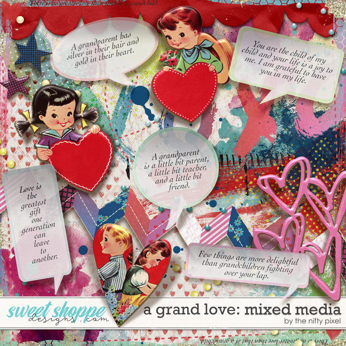 A GRAND LOVE | MIXED MEDIA by The Nifty Pixel