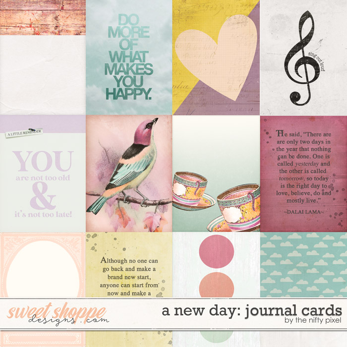 A NEW DAY | JOURNAL CARDS by The Nifty Pixel