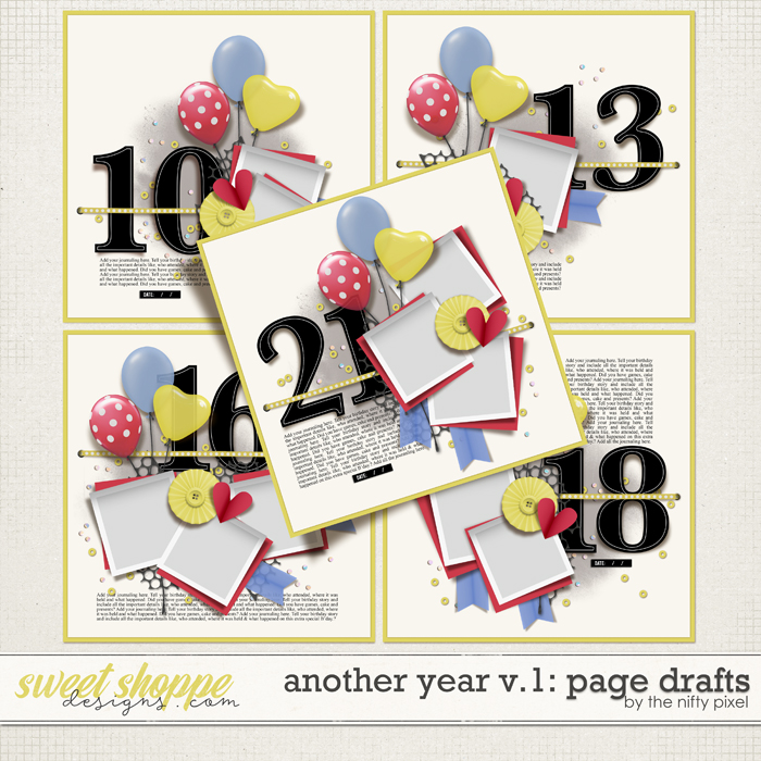 ANOTHER YEAR V.1 | PAGE DRAFTS by The Nifty Pixel