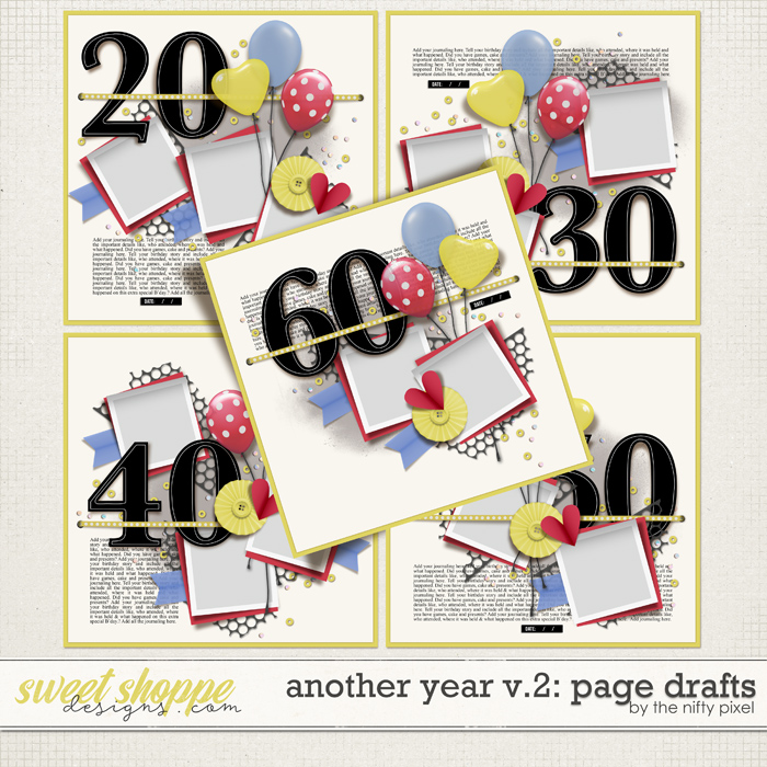 ANOTHER YEAR V.2 | PAGE DRAFTS by The Nifty Pixel