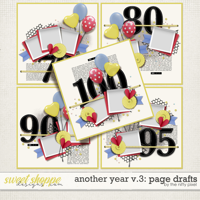 ANOTHER YEAR V.3 | PAGE DRAFTS by The Nifty Pixel 