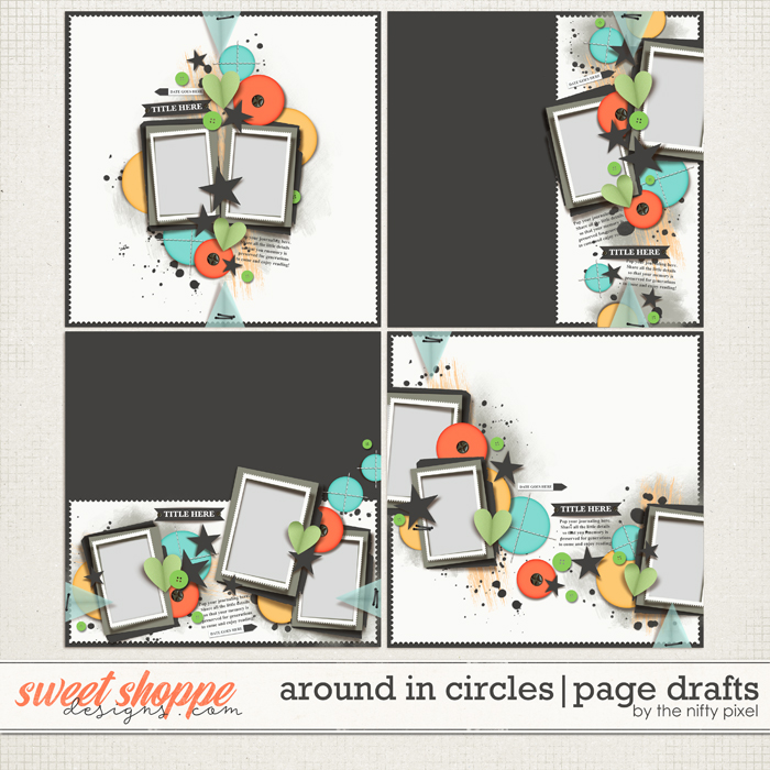 AROUND IN CIRCLES | PAGE DRAFTS by The Nifty Pixel