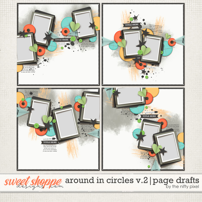 AROUND IN CIRCLES V.2 | PAGE DRAFTS by The Nifty Pixel