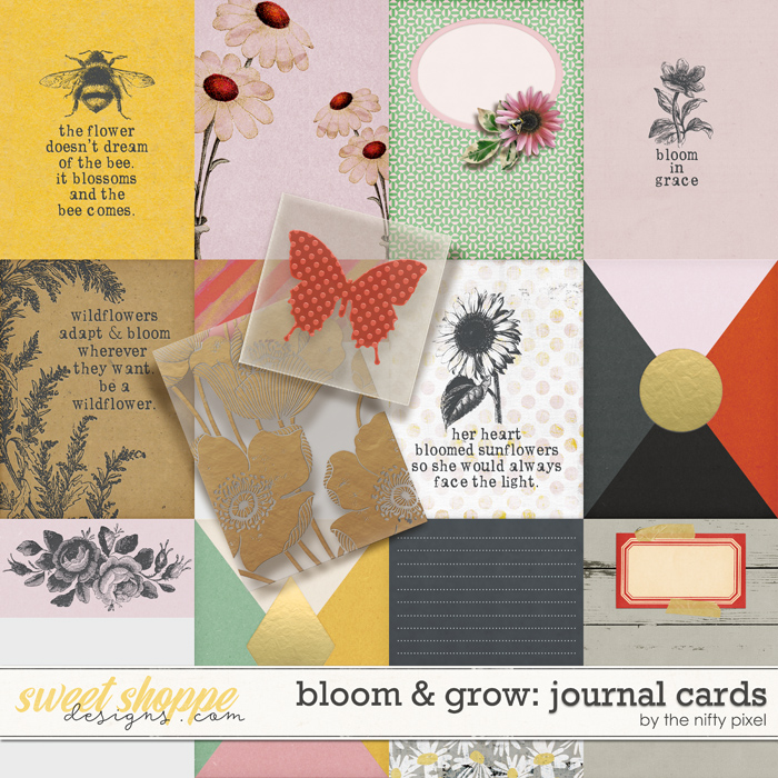 BLOOM & GROW | JOURNAL CARDS by The Nifty Pixel BLOOM & GROW | JOURNAL CARDS by The Nifty Pixel