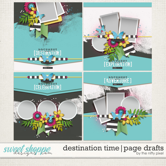 DESTINATION TIME | PAGE DRAFTS by The Nifty Pixel