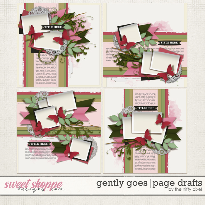 GENTLY GOES | PAGE DRAFTS by The Nifty Pixel